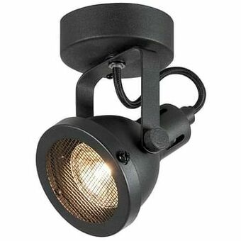 Leen Bakker Spot Bonn 1-lichts - zwart - 12x8x12 cm - Leen Bakker aanbieding