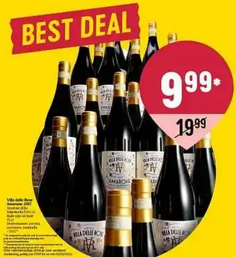 Delhaize Villa delle rose amarone 2017 amarone della valpolicella d.o.c.g. rode wijn uit italië aanbieding