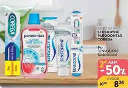 Di Sensodyne Paradontax Corega aanbieding