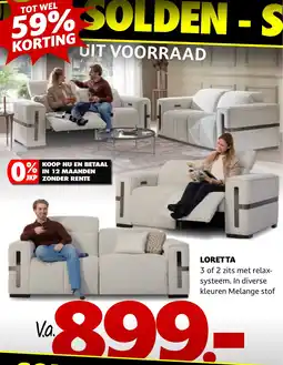 Seats and Sofas Loretta aanbieding