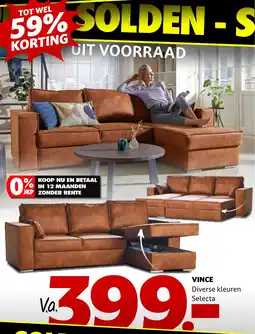 Seats and Sofas Vince aanbieding