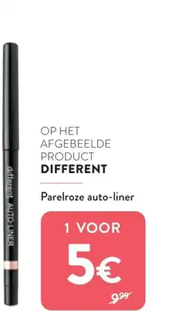 Di Different Parelroze auto-liner aanbieding