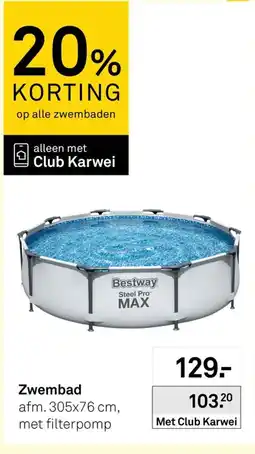 Karwei Bestway Zwembad aanbieding