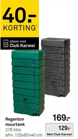Karwei Regenton muurtank aanbieding