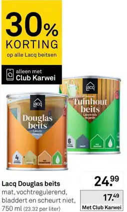 Karwei Lacq Douglas beits aanbieding
