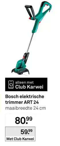 Karwei Bosch elektrische trimmer ART 24 aanbieding