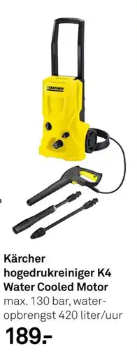 Karwei Kärcher hogedrukreiniger K4 Water Cooled Motor aanbieding