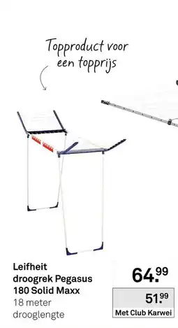 Karwei Leifheit droogrek Pegasus 180 Solid Maxx aanbieding