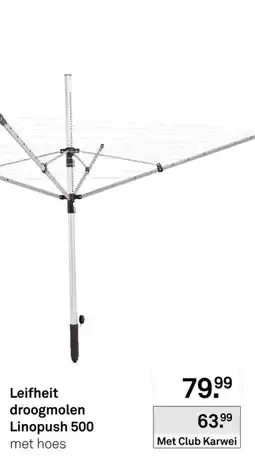 Karwei Leifheit droogmolen Linopush 500 aanbieding