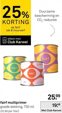Karwei Fair multiprimer aanbieding