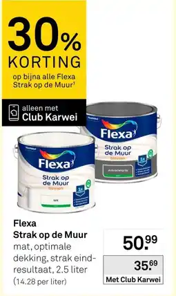 Karwei Flexa Strak op de Mur aanbieding