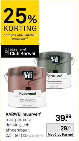 Karwei Karwei Muurverf aanbieding