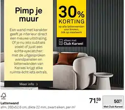 Karwei Lattenwand aanbieding