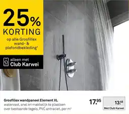 Karwei Grosfillex wandpaneel Element XL aanbieding