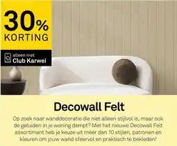 Karwei Decowall Felt aanbieding