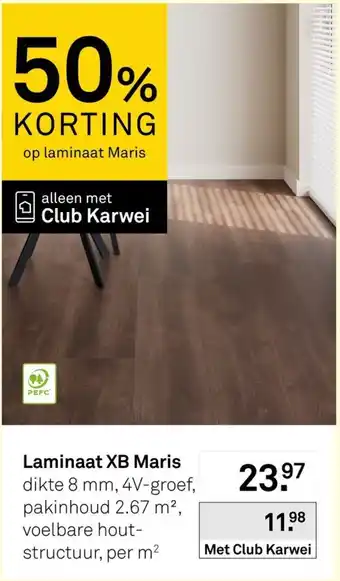 Karwei Laminaat XB Maris aanbieding