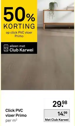 Karwei Click PVC vloer Primo aanbieding