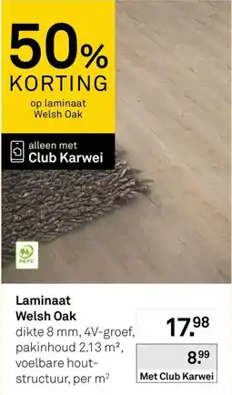 Karwei Laminaat Welsh Oak aanbieding