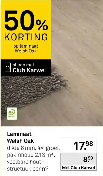 Karwei Laminaat Welsh Oak aanbieding