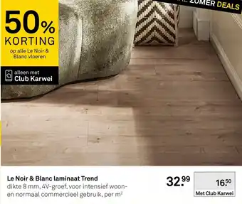 Karwei Le Noir & Blanc laminaat Trend aanbieding