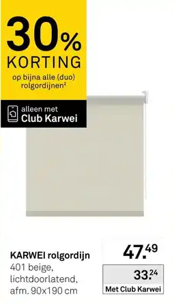 Karwei Karwei rolgordijn aanbieding