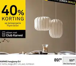 Karwei Karwei hanglamp Evi aanbieding
