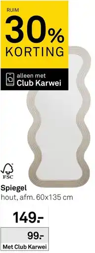 Karwei Spiegel aanbieding