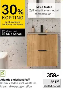 Karwei Atlantic onderkast Raff aanbieding