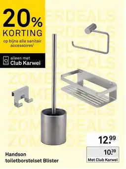 Karwei Handson toiletborstelset Blister aanbieding