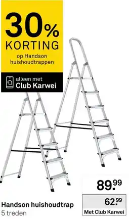 Karwei Handson huishoudtrap aanbieding