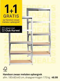 Karwei Handson zwaar metalen opbergrek aanbieding