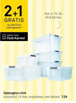 Karwei Opbergbox click aanbieding