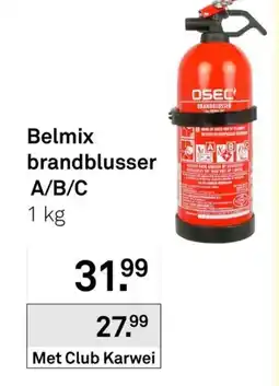 Karwei Belmix brandblusser A/B/C aanbieding