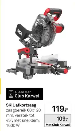 Karwei SKIL afkortzaag aanbieding