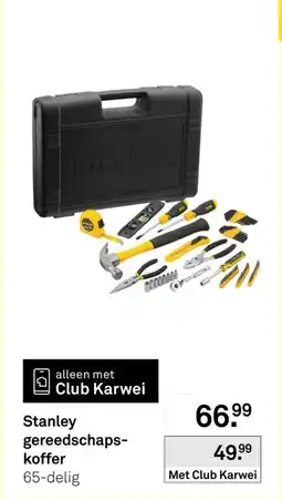 Karwei Stanley gereedschaps koffer aanbieding