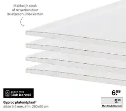 Karwei Gyproc plafondplaat² aanbieding