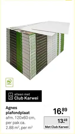 Karwei Agnes plafondplaat aanbieding