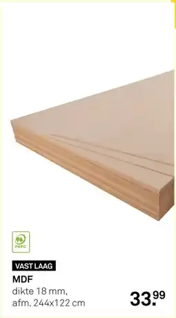 Karwei MDF Vast laag aanbieding