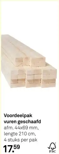 Karwei Voordeelpak vuren geschaafd aanbieding