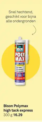 Karwei Bison Polymax high tack express aanbieding