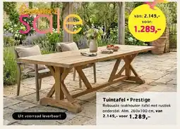 Sijben Tuintafel Prestige aanbieding