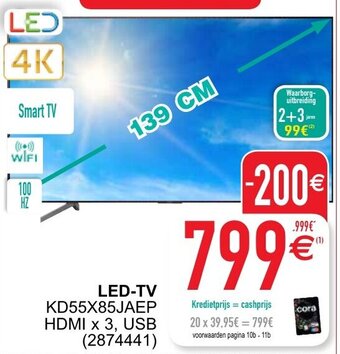 Cora LED-TV aanbieding