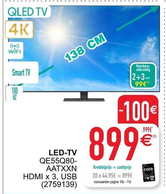 Cora LED-TV aanbieding
