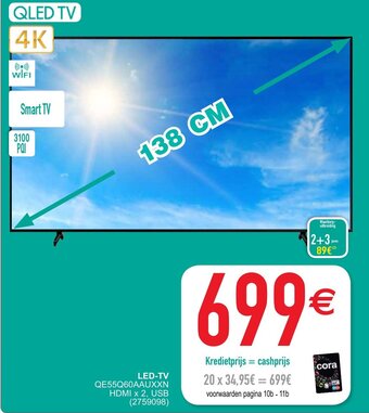Cora LED-TV aanbieding