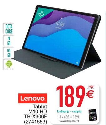 Cora Lenovo Tablet M10 HD aanbieding