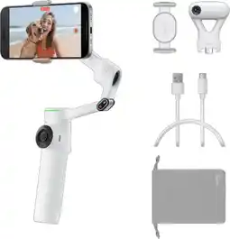 Coolblue Insta360 Flow 2 Pro AI Tracker Pack Blanc Polaire aanbieding