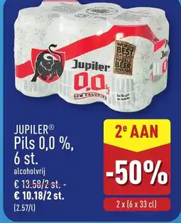 ALDI Jupiler® pils 0,0 %, 6 st. aanbieding