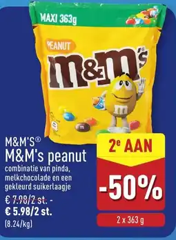 ALDI M&m's® m&m's peanut aanbieding