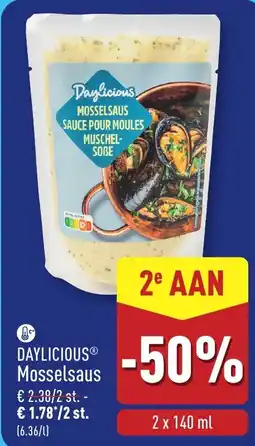 ALDI Daylicious® mosselsaus aanbieding