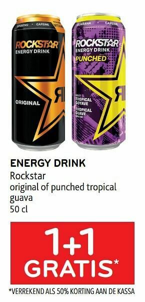 Energy drink rockstar 1+1 gratis